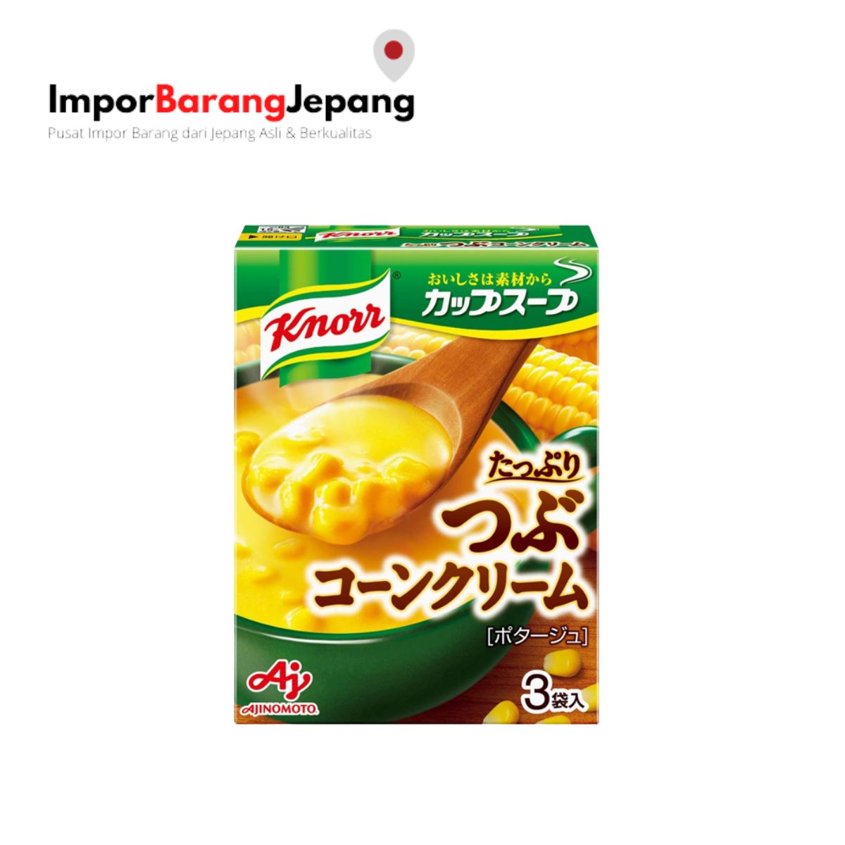 Ajinomoto Knorr Cup Soup Corn Cream 8 Bags 140.8gr x 6pcs 1285 Ajinomoto Knorr Cup Soup Corn Cream 8 Bags 140.8gr x 6pcs